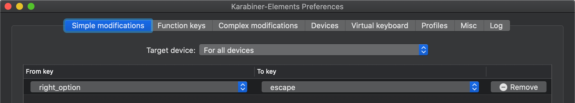 Karabiner-Elements 设置